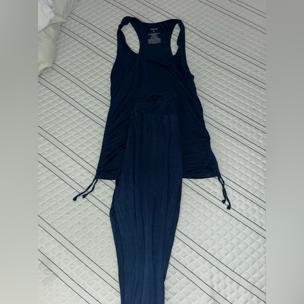 Adore Me Ruched Top and Jogger Pajama set